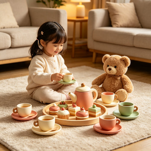 Wooden Tea Time Set