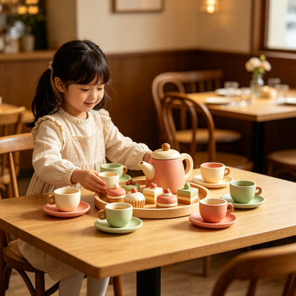 Wooden Tea Time Set